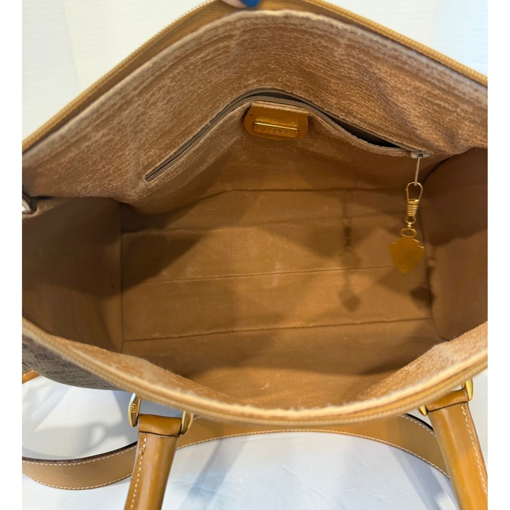 Gucci Microguccissima Satchel Medium Tan Brown Vintage Crossbody Bag Purse‎ - Picture 6 of 13